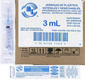 Jeringa Hipodermica 3 ML Con Aguja