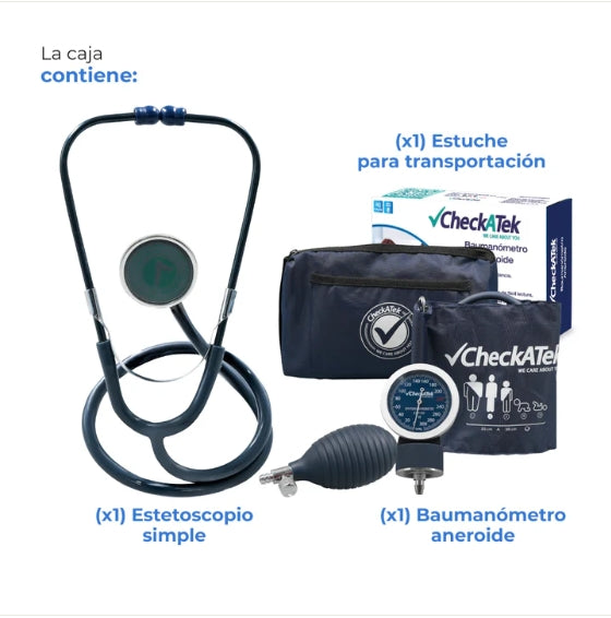 Kit Baumanometro Aneroide Negro B1-4D