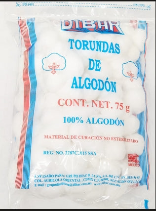 Torundas De Algodon 75 Gr