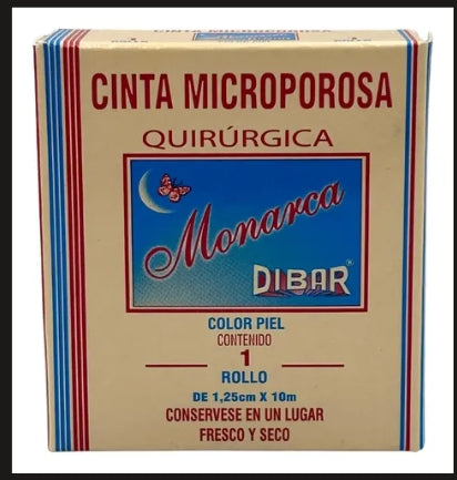 Cinta Mircropore Quirurgica Color Piel 1.25 X 10 M