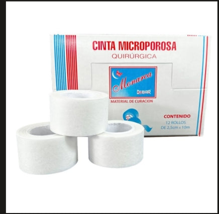 Cinta Mircropore Quirurgica Blanca 1.25 X 10 M