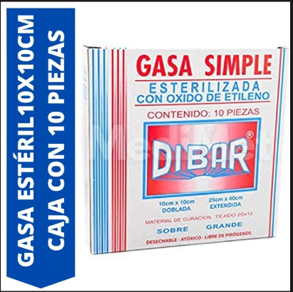 Gasa Simple 20 X 12 10 Pzs