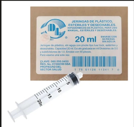 Jeringa Hipodermica De 20 ML Dl