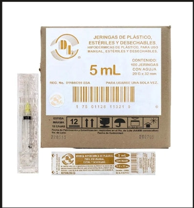 Jeringa Hipodermica De 5 ML Dl