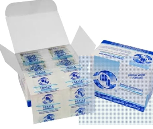 Toallitas Alcoholadas 100 Pzs