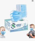 Cubrebocas Infantil 50PZS Azul Dl