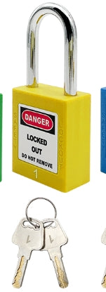 Candado De Color Amarillo Safety Padlock
