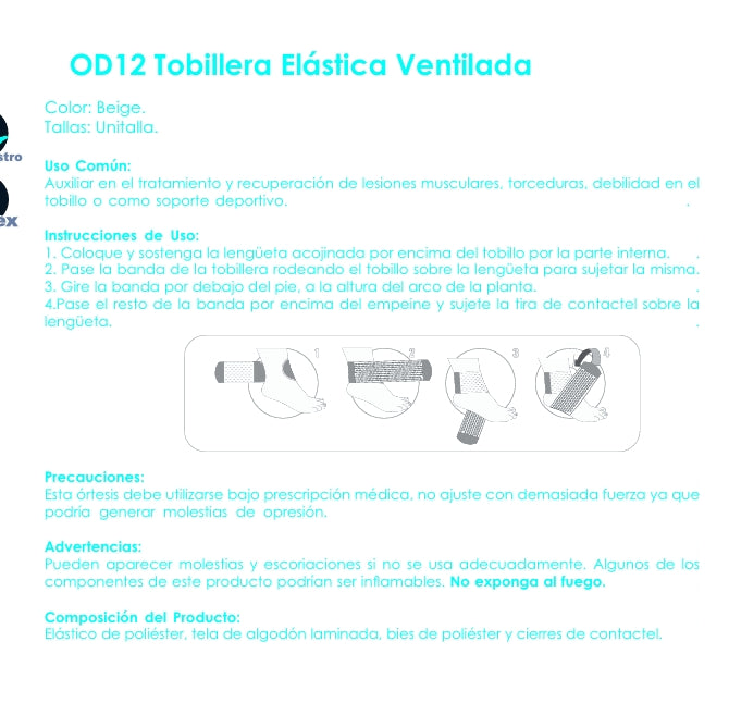 Tobillera En Banda Ventilada OD12