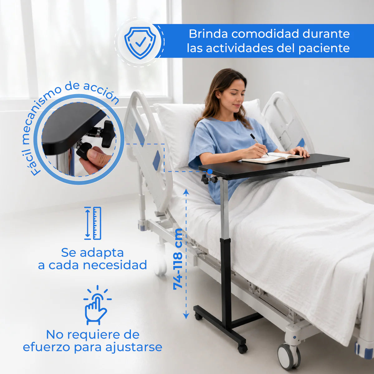 Mesa Puente Tipo Hospitalaria Para Cama