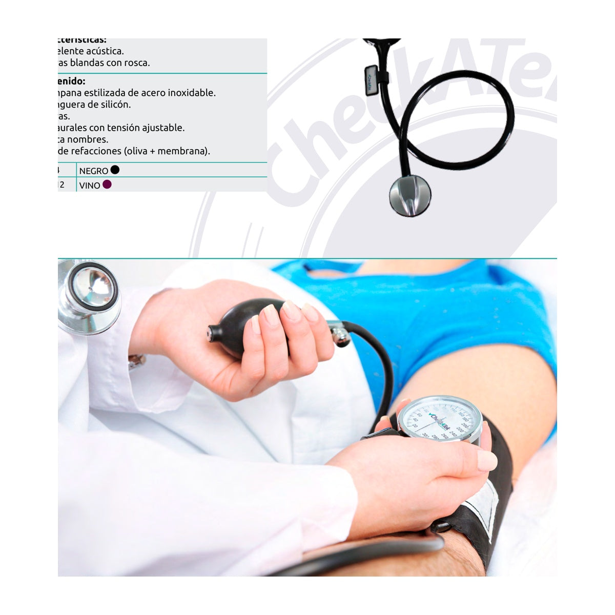 Estetoscopio Premier Lux CheckATek E4-4