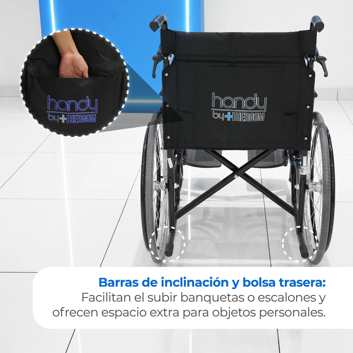 Silla De Ruedas S100B Negro 100KG