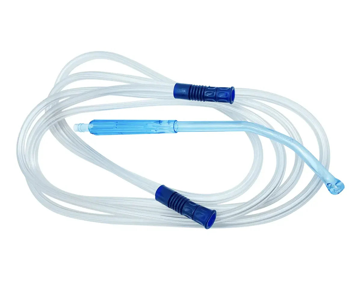 Cánula Yankauer Con Control, Con Tubo De 3.0m, Desechable, De Pvc, Empaque Estéril