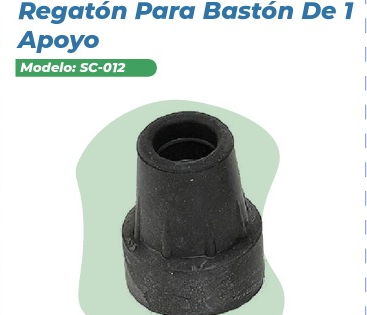 Regaton Para Baston Color Negro Sc-012
